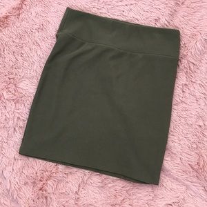 Olive Green Forever 21 Skirt- L